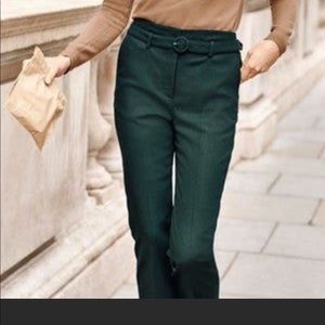 Boden Wool Blend Green Pants Trousers 6 fits 4